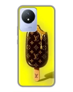 Чехол для Vivo Y02 с картинкой «Мороженое от LV»