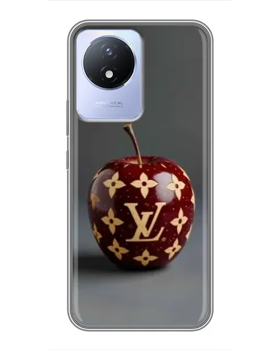 Чехол для Vivo Y02 с картинкой «Красное яблоко LV»