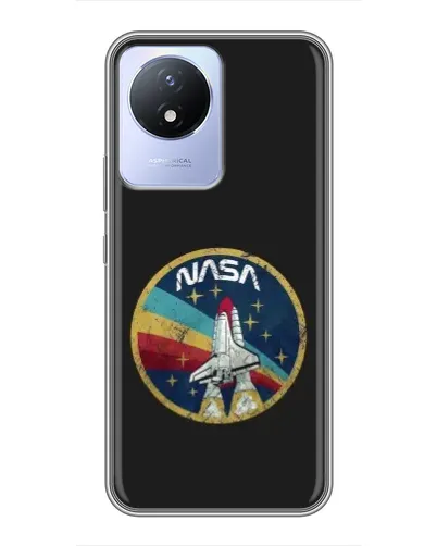 Чехол для Vivo Y02 с картинкой «NASA — эмблема миссии» Чехол для Vivo Y02 с картинкой «NASA — эмблема миссии»