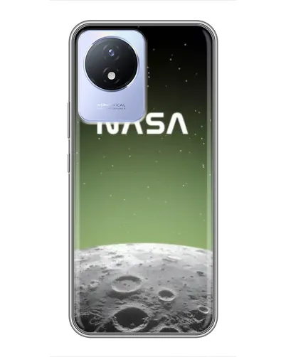 Чехол для Vivo Y02 с картинкой «NASA — лунный градиент» Чехол для Vivo Y02 с картинкой «NASA — лунный градиент»