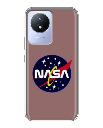 Чехол для Vivo Y02 с картинкой «NASA — ретро космос» Чехол для Vivo Y02 с картинкой «NASA — ретро космос»