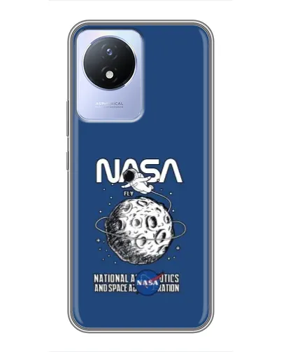 Чехол для Vivo Y02 с картинкой «NASA — лунная миссия» Чехол для Vivo Y02 с картинкой «NASA — лунная миссия»