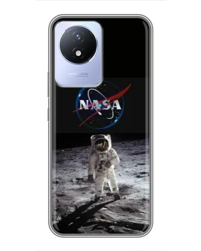 Чехол для Vivo Y02 с картинкой «Астронавт на Луне» Чехол для Vivo Y02 с картинкой «Астронавт на Луне»