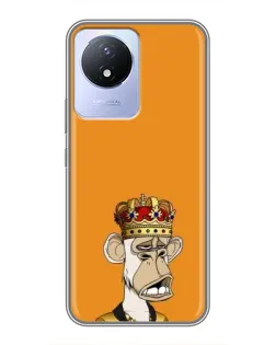 Чехол для Vivo Y02 с картинкой «Золотая обезьяна Bored Ape»