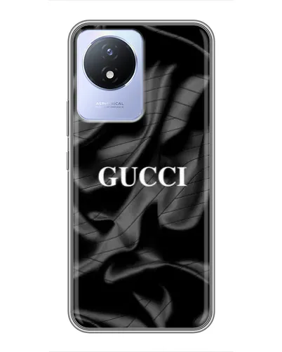 Чехол для Vivo Y02 с картинкой «Gucci — шелковые волны»
