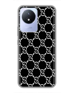 Чехол для Vivo Y02 с картинкой «Gucci — сетчатый паттерн» Чехол для Vivo Y02 с картинкой «Gucci — сетчатый паттерн»