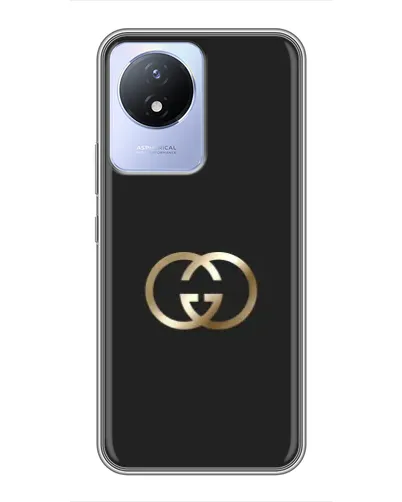 Чехол для Vivo Y02 с картинкой «Минимализм Gucci»