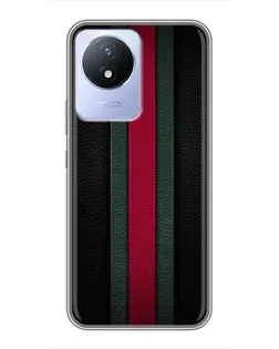 Чехол для Vivo Y02 с картинкой «Gucci — неоновая линия»