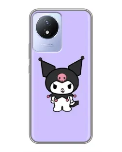 Чехол для Vivo Y02 с картинкой «Kuromi — нежный фиолетовый» Чехол для Vivo Y02 с картинкой «Kuromi — нежный фиолетовый»