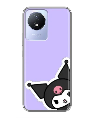 Чехол для Vivo Y02 с картинкой «Забавная Kuromi»