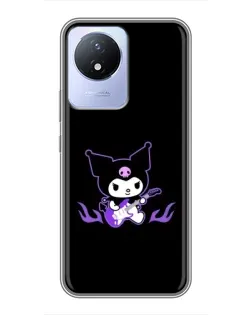 Чехол для Vivo Y02 с картинкой «Электрическая Kuromi» Чехол для Vivo Y02 с картинкой «Электрическая Kuromi»
