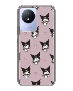 Чехол для Vivo Y02 с картинкой «Kuromi — ночной сон» Чехол для Vivo Y02 с картинкой «Kuromi — ночной сон»