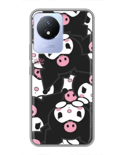Чехол для Vivo Y02 с картинкой «Паттерн голов Куроми»