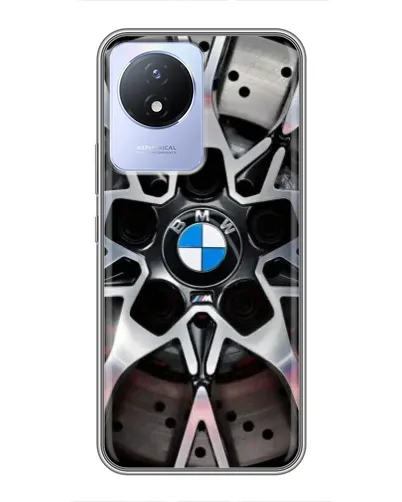 Чехол для Vivo Y02 с картинкой «BMW — деталь диска» Чехол для Vivo Y02 с картинкой «BMW — деталь диска»
