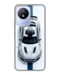 Чехол для Vivo Y02 с картинкой «Вид сверху — BMW M»