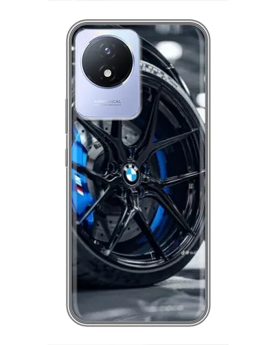 Чехол для Vivo Y02 с картинкой «Колесо BMW вблизи» Чехол для Vivo Y02 с картинкой «Колесо BMW вблизи»
