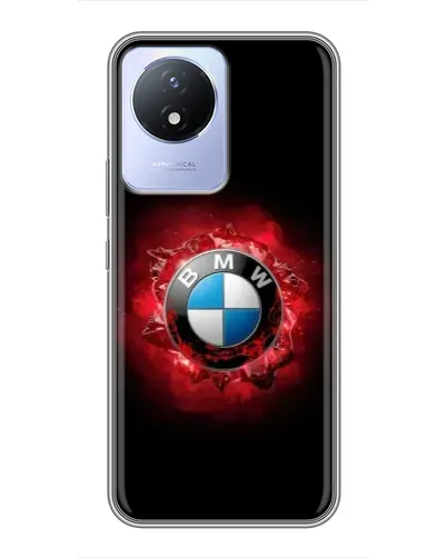 Чехол для Vivo Y02 с картинкой «Логотип BMW — вспышка» Чехол для Vivo Y02 с картинкой «Логотип BMW — вспышка»