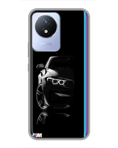 Чехол для Vivo Y02 с картинкой «Силуэт BMW в темноте» Чехол для Vivo Y02 с картинкой «Силуэт BMW в темноте»