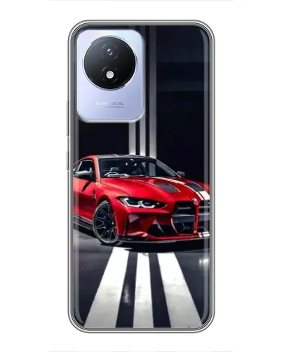 Чехол для Vivo Y02 с картинкой «Красная BMW на дороге» Чехол для Vivo Y02 с картинкой «Красная BMW на дороге»