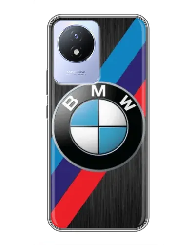 Чехол для Vivo Y02 с картинкой «BMW M-stripes стиль» Чехол для Vivo Y02 с картинкой «BMW M-stripes стиль»