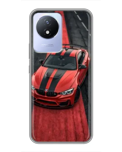 Чехол для Vivo Y02 с картинкой «BMW на красной дорожке» Чехол для Vivo Y02 с картинкой «BMW на красной дорожке»