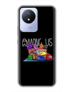 Чохол для Vivo Y02 з картинкою «Логотип Among Us» Чохол для Vivo Y02 з картинкою «Логотип Among Us»