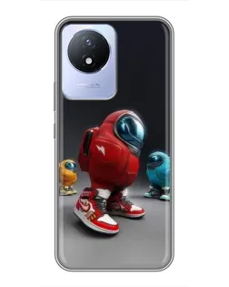 Чохол для Vivo Y02 з картинкою «Among Us — 3D стиль» Чохол для Vivo Y02 з картинкою «Among Us — 3D стиль»