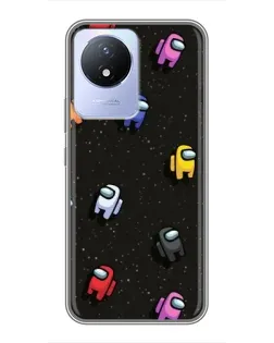 Чохол для Vivo Y02 з картинкою «Космічний патерн Among Us» Чохол для Vivo Y02 з картинкою «Космічний патерн Among Us»