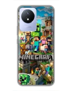 Чохол для Vivo Y02 з картинкою «Замок Minecraft» Чохол для Vivo Y02 з картинкою «Замок Minecraft»