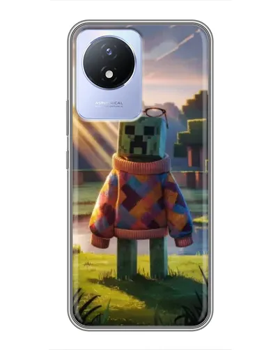 Чехол для Vivo Y02 с картинкой «Крипер в свитере»