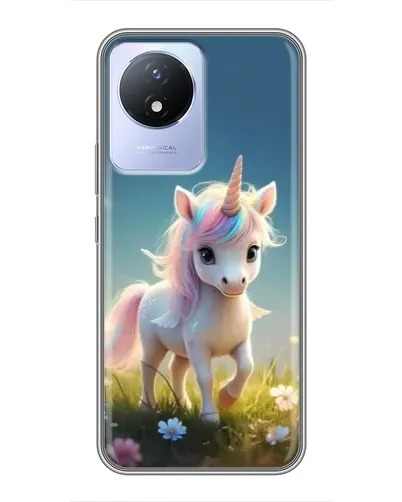 Чохол для Vivo Y02 з картинкою «Єдиноріг на галявині» Чохол для Vivo Y02 з картинкою «Єдиноріг на галявині»