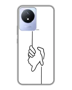 Чохол для Vivo Y02 з картинкою «Рука тримає» Чохол для Vivo Y02 з картинкою «Рука тримає»