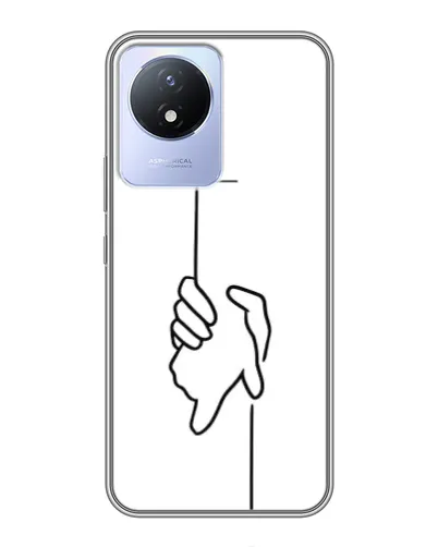 Чехол для Vivo Y02 с картинкой «Рука держит»