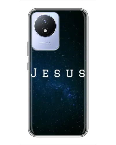 Чехол для Vivo Y02 с картинкой «Звездное небо Jesus»