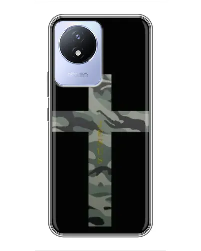 Чехол для Vivo Y02 с картинкой «Милитари Крест»