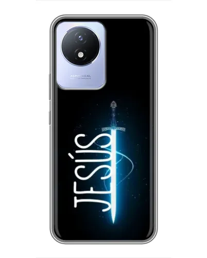 Чехол для Vivo Y02 с картинкой «Меч Духа Jesus»