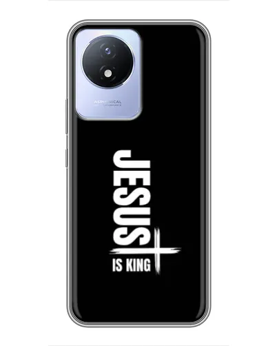 Чехол для Vivo Y02 с картинкой «Вертикаль веры Jesus»