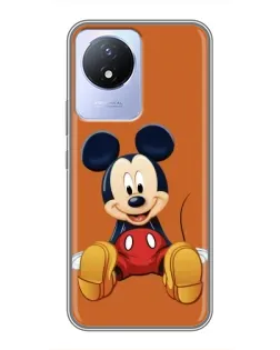 Чехол для Vivo Y02 с картинкой «Микки отдыхает»