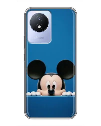 Чехол для Vivo Y02 с картинкой «Микки выглядывает» Чехол для Vivo Y02 с картинкой «Микки выглядывает»