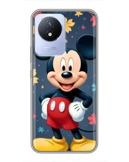 Чехол для Vivo Y02 с картинкой «Осенний Mickey Mouse»