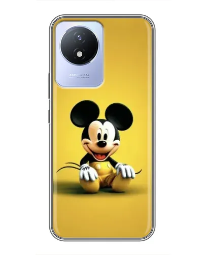 Чехол для Vivo Y02 с картинкой «Микки на желтом» Чехол для Vivo Y02 с картинкой «Микки на желтом»