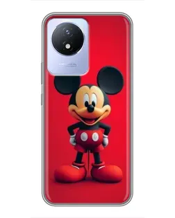 Чехол для Vivo Y02 с картинкой «Mickey в полный рост»