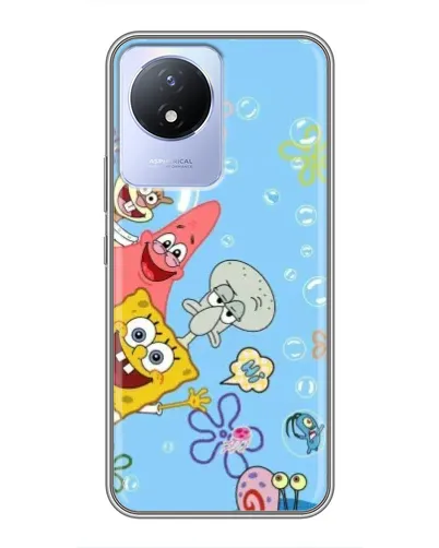 Чехол для Vivo Y02 с картинкой «Веселые пузырьки»