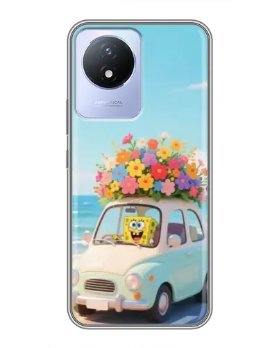 Чехол для Vivo Y02 с картинкой «Автомобильное путешествие»