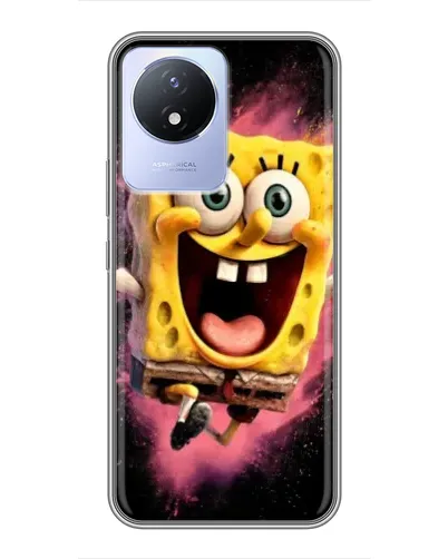 Чехол для Vivo Y02 с картинкой «Взрывной Спанч Боб»
