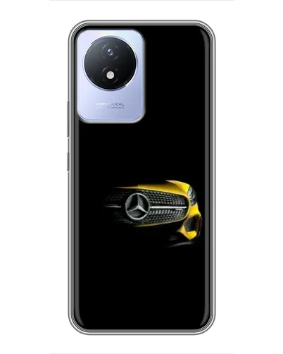 Чехол для Vivo Y02 с картинкой «Mercedes — ретро стиль»