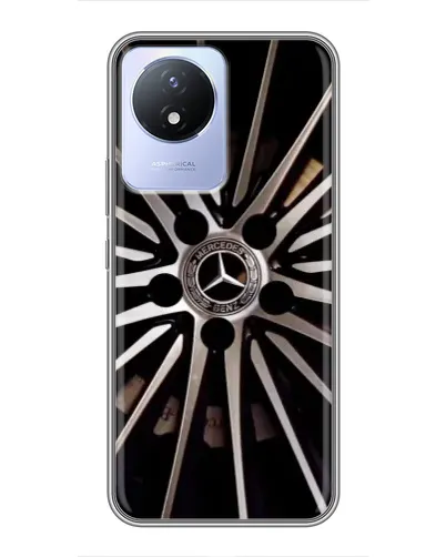 Чехол для Vivo Y02 с картинкой «Диск Mercedes»