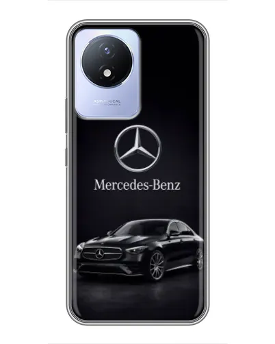 Чехол для Vivo Y02 с картинкой «Mercedes — решетка радиатора»