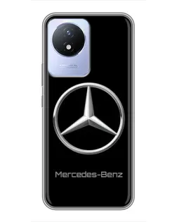 Чехол для Vivo Y02 с картинкой «Mercedes Silver Logo»