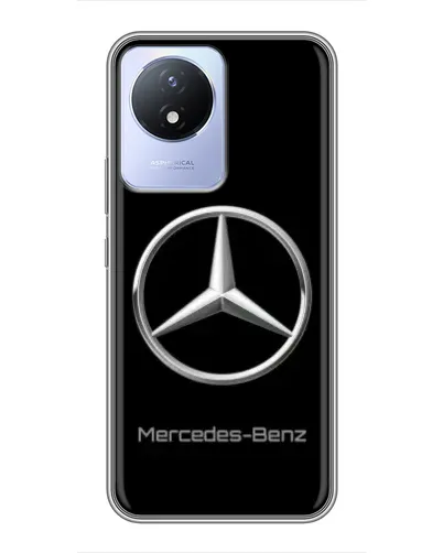 Чехол для Vivo Y02 с картинкой «Mercedes Silver Logo»